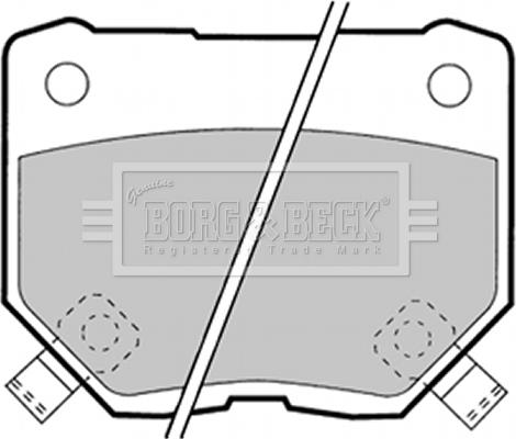 Borg & Beck BBP1349 - Гальмівні колодки, дискові гальма autozip.com.ua