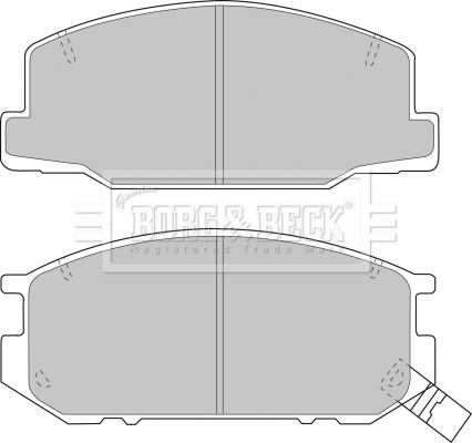 Borg & Beck BBP1345 - Гальмівні колодки, дискові гальма autozip.com.ua