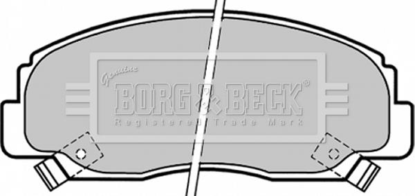 Borg & Beck BBP1341 - Гальмівні колодки, дискові гальма autozip.com.ua