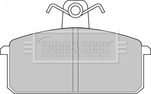 Borg & Beck BBP1348 - Гальмівні колодки, дискові гальма autozip.com.ua