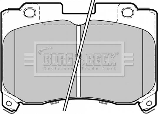 Borg & Beck BBP1354 - Гальмівні колодки, дискові гальма autozip.com.ua