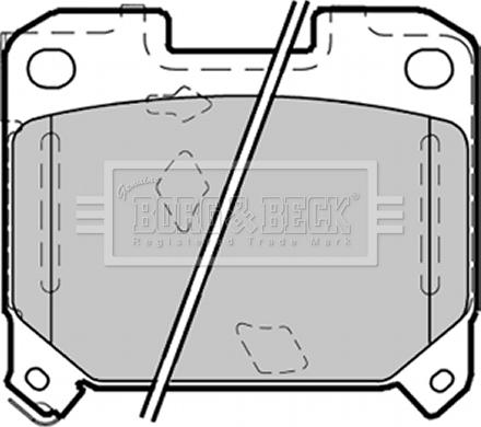 Borg & Beck BBP1355 - Гальмівні колодки, дискові гальма autozip.com.ua