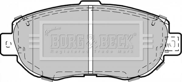 Borg & Beck BBP1353 - Гальмівні колодки, дискові гальма autozip.com.ua