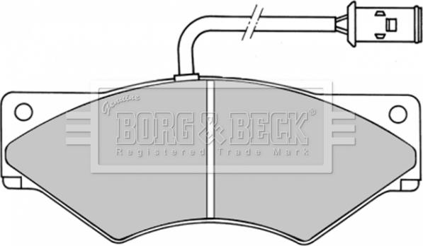 Borg & Beck BBP1357 - Гальмівні колодки, дискові гальма autozip.com.ua