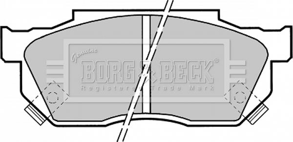 Borg & Beck BBP1369 - Гальмівні колодки, дискові гальма autozip.com.ua