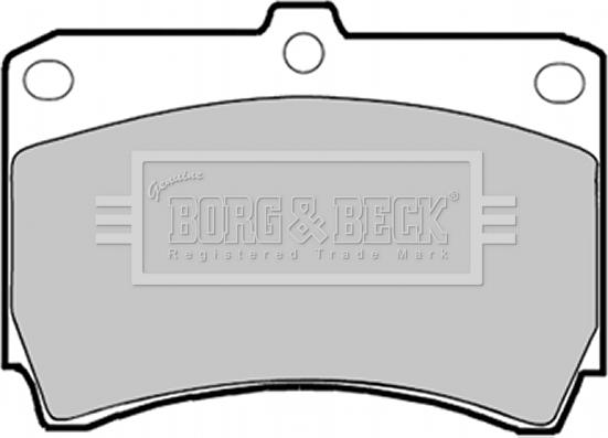 Borg & Beck BBP1365 - Гальмівні колодки, дискові гальма autozip.com.ua