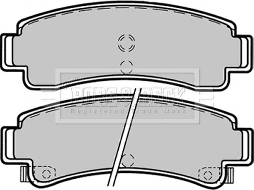 Borg & Beck BBP1366 - Гальмівні колодки, дискові гальма autozip.com.ua