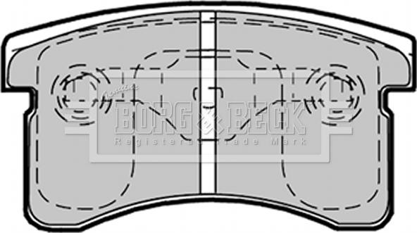Borg & Beck BBP1361 - Гальмівні колодки, дискові гальма autozip.com.ua