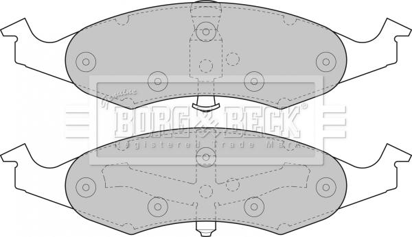 Borg & Beck BBP1368 - Гальмівні колодки, дискові гальма autozip.com.ua