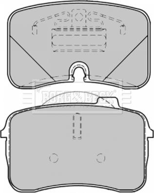 Borg & Beck BBP1363 - Гальмівні колодки, дискові гальма autozip.com.ua