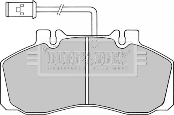 Borg & Beck BBP1362 - Гальмівні колодки, дискові гальма autozip.com.ua