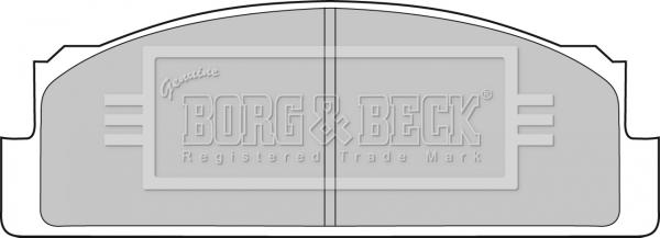Borg & Beck BBP1305 - Гальмівні колодки, дискові гальма autozip.com.ua
