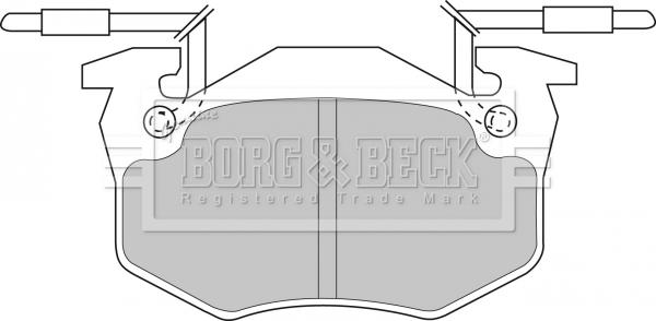 Borg & Beck BBP1306 - Гальмівні колодки, дискові гальма autozip.com.ua