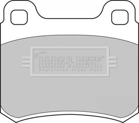 Borg & Beck BBP1315 - Гальмівні колодки, дискові гальма autozip.com.ua