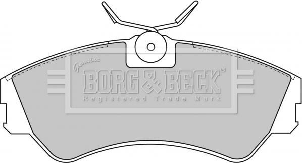 Borg & Beck BBP1316 - Гальмівні колодки, дискові гальма autozip.com.ua