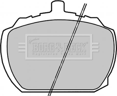 Borg & Beck BBP1311 - Гальмівні колодки, дискові гальма autozip.com.ua
