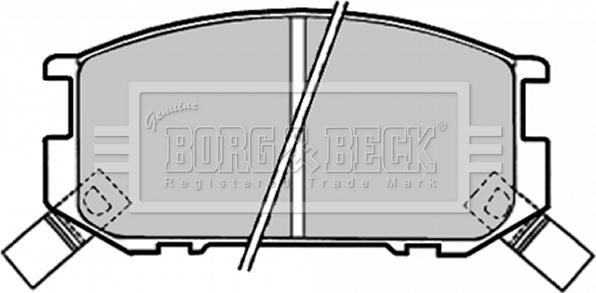 Borg & Beck BBP1318 - Гальмівні колодки, дискові гальма autozip.com.ua
