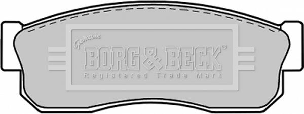 Borg & Beck BBP1312 - Гальмівні колодки, дискові гальма autozip.com.ua
