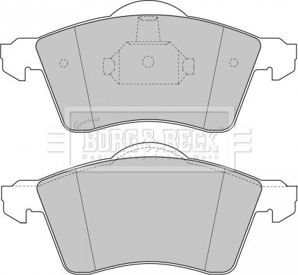 Borg & Beck BBP1384 - Гальмівні колодки, дискові гальма autozip.com.ua