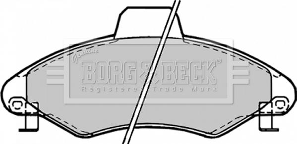 Borg & Beck BBP1382 - Гальмівні колодки, дискові гальма autozip.com.ua