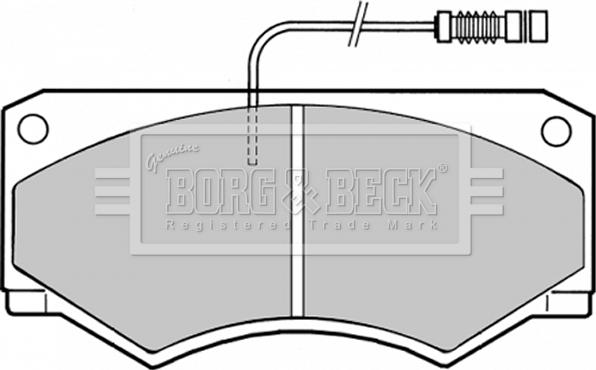 Borg & Beck BBP1335 - Гальмівні колодки, дискові гальма autozip.com.ua