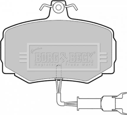 Borg & Beck BBP1333 - Гальмівні колодки, дискові гальма autozip.com.ua