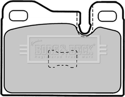 Borg & Beck BBP1337 - Гальмівні колодки, дискові гальма autozip.com.ua