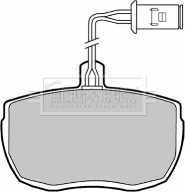 Borg & Beck BBP1320 - Гальмівні колодки, дискові гальма autozip.com.ua