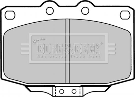 Borg & Beck BBP1323 - Гальмівні колодки, дискові гальма autozip.com.ua