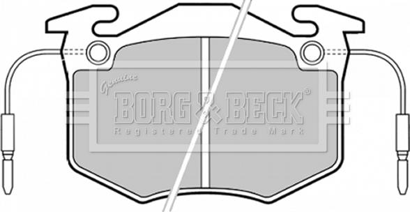 Borg & Beck BBP1370 - Гальмівні колодки, дискові гальма autozip.com.ua