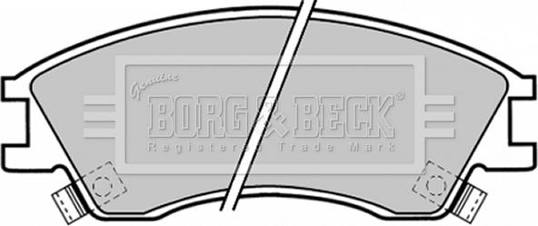 Borg & Beck BBP1378 - Гальмівні колодки, дискові гальма autozip.com.ua