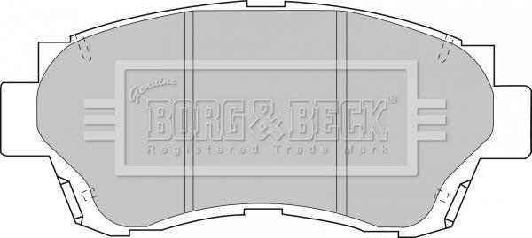 Borg & Beck BBP1377 - Гальмівні колодки, дискові гальма autozip.com.ua