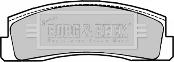 Borg & Beck BBP1294 - Гальмівні колодки, дискові гальма autozip.com.ua