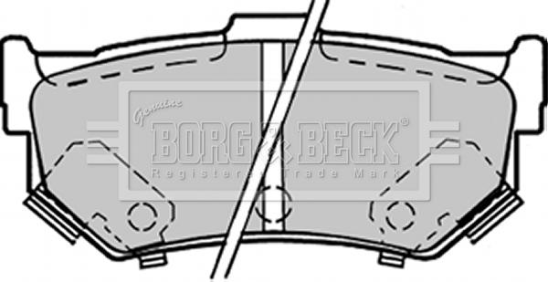 Borg & Beck BBP1298 - Гальмівні колодки, дискові гальма autozip.com.ua