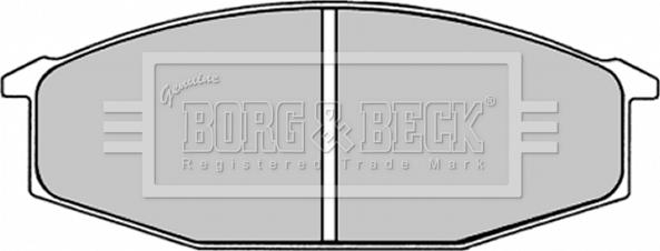 Borg & Beck BBP1245 - Гальмівні колодки, дискові гальма autozip.com.ua