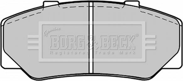 Borg & Beck BBP1246 - Гальмівні колодки, дискові гальма autozip.com.ua