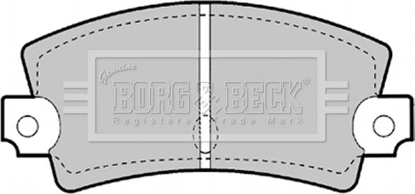 Borg & Beck BBP1247 - Гальмівні колодки, дискові гальма autozip.com.ua