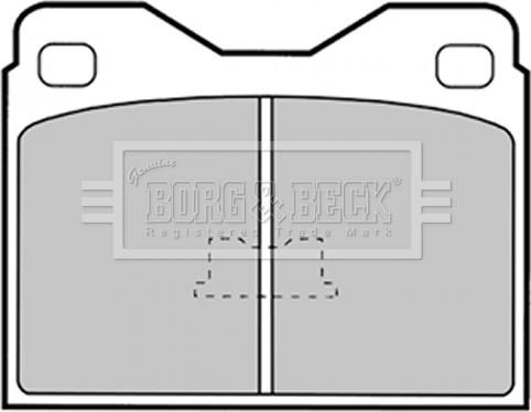 Borg & Beck BBP1259 - Гальмівні колодки, дискові гальма autozip.com.ua