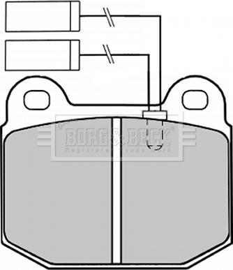 Borg & Beck BBP1254 - Гальмівні колодки, дискові гальма autozip.com.ua