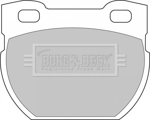 Borg & Beck BBP1250 - Гальмівні колодки, дискові гальма autozip.com.ua