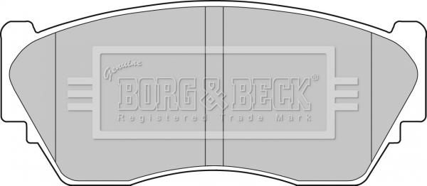 Borg & Beck BBP1253 - Гальмівні колодки, дискові гальма autozip.com.ua