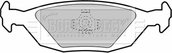 Borg & Beck BBP1252 - Гальмівні колодки, дискові гальма autozip.com.ua