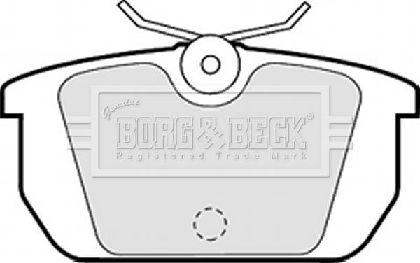 Borg & Beck BBP1261 - Гальмівні колодки, дискові гальма autozip.com.ua