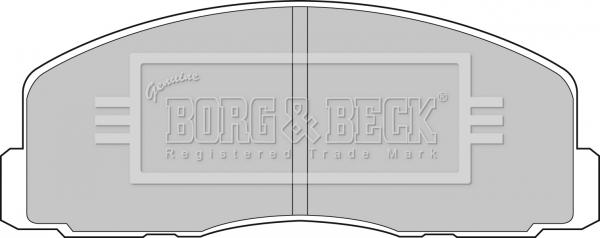 Borg & Beck BBP1262 - Гальмівні колодки, дискові гальма autozip.com.ua