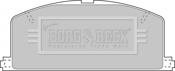 Borg & Beck BBP1267 - Гальмівні колодки, дискові гальма autozip.com.ua