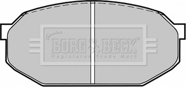 Borg & Beck BBP1205 - Гальмівні колодки, дискові гальма autozip.com.ua