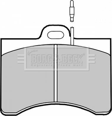 Borg & Beck BBP1201 - Гальмівні колодки, дискові гальма autozip.com.ua