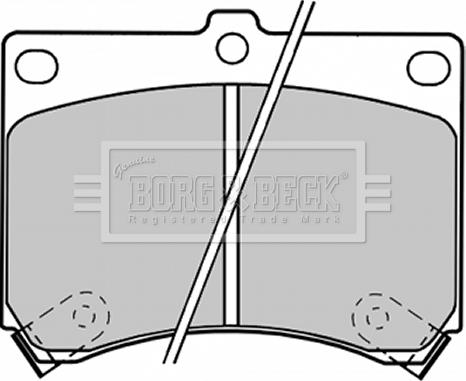 Borg & Beck BBP1208 - Гальмівні колодки, дискові гальма autozip.com.ua