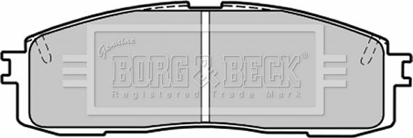 Borg & Beck BBP1203 - Гальмівні колодки, дискові гальма autozip.com.ua