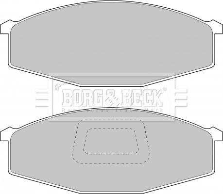 Borg & Beck BBP1214 - Гальмівні колодки, дискові гальма autozip.com.ua